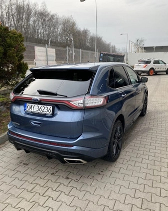 Ford EDGE cena 89000 przebieg: 189000, rok produkcji 2018 z Myślenice małe 16